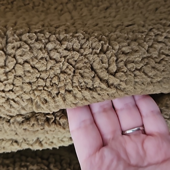 Aerie,NWT,Sherpa Fleece 1/4 Zip Pullover Teddy Sweater Long Sleeve Brown Size XS - Picture 6 of 12